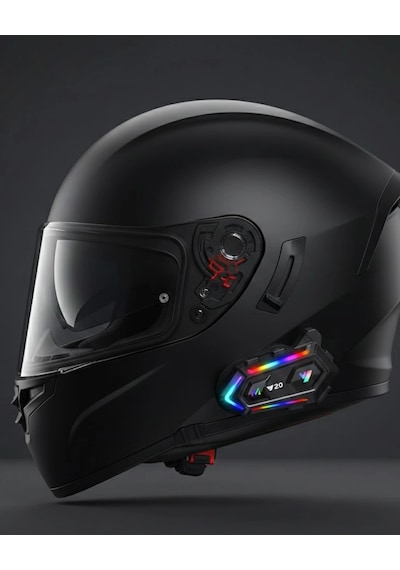 Mey Najmaddin Yeni Nesil Bluetooth 5.3 Motosiklet Intercom Rgb Işıklı 1000m Mesafeli Najmaddin