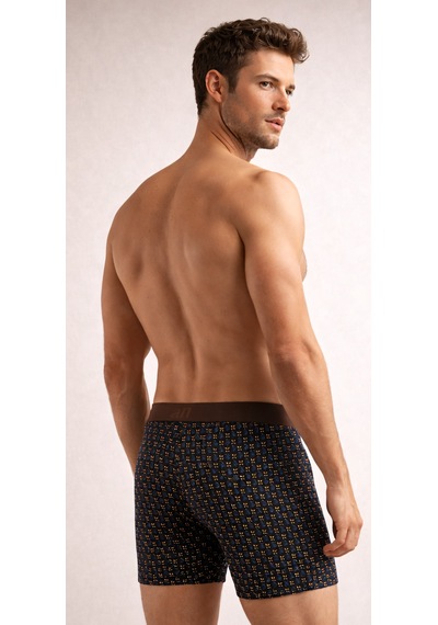 Mercan Desenli Erkek Boxer 6'lı Paket Zer