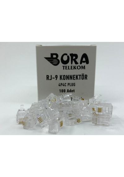 Rj-9 4P4C Soket (1 Kutu 100 Adet) ( Ürün Adınıza Faturalı )