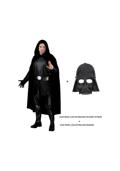 Star Wars Luke Skywalker Pelerini Yetişkin Ve Maskesi - Elm-01-763856