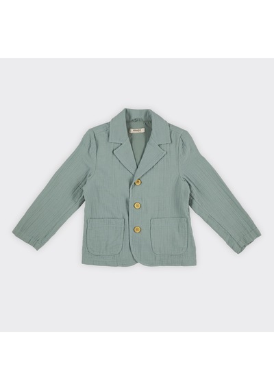 Panço Erkek Çocuk Müslin Ceket Yeşil 2411bk22003-4575 001