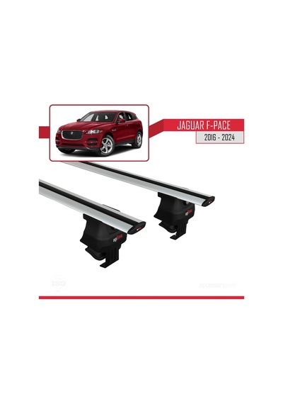 Jaguar F-pace 2016 Ve Sonrası İle Uyumlu Ace-4 Ara Atkı Tavan Barı Gri