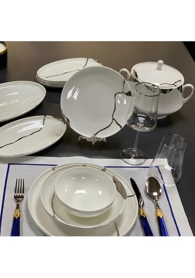 Leggno Chester Premium Silver Chep1001set24s 24 Parç. Yemek Tak