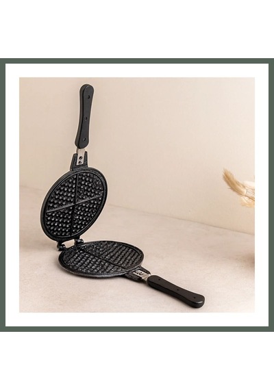 Bezos 20 Cm Granit Döküm Waffle Tava - Bakalit Saplı Bzstk