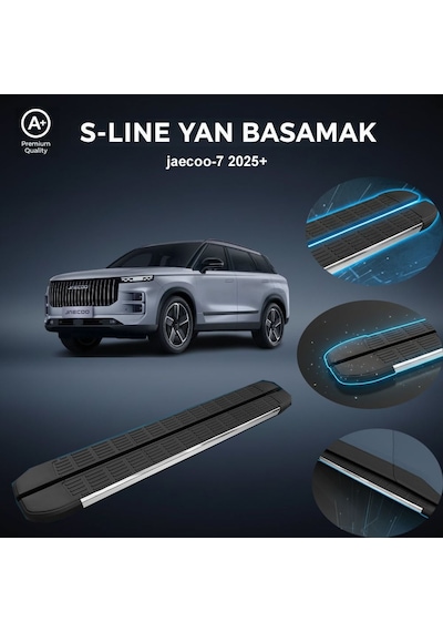 Jaecoo S-line Premium Krom Yan Basamak 2025 Sonrası