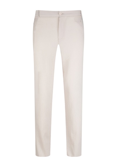 Hatemoğlu Ekru Regular Fit Yandan Cepli 100% Pamuk Jogger Pantolon