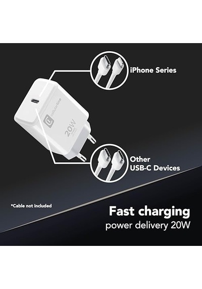 20w Şarj Adaptörü İphone 8 Ve Üstü İle Uyumlu, Usb-c, 4a, 20w