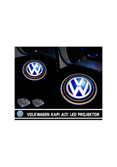 Volkswagen Kapı Altı Led Aydınlatma Araç Logolu