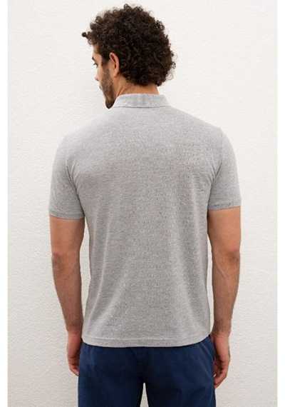 U.S. Polo Assn. Erkek Polo Yaka T-shirt Gri