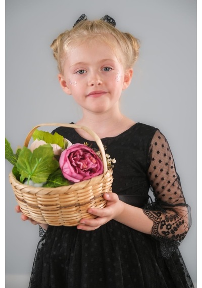 Mnk Baby & Kids Dream Luxury Dantel Kız Çocuk Elbise Mnk0327 Siyah