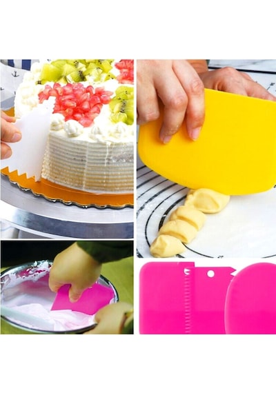Buffer Pasta Hamur Şekillendirici Spatula Kesici Kazıyıcı Dekoratör Set 11