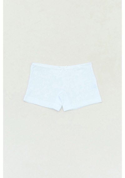 Fullamoda Fitilli Fiyonklu Kız Çocuk Boxer 23mıcg631192883-beyaz Beyaz