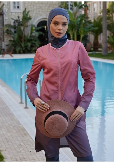 Mayovera Kapalı Mayo- Paraşüt Ombreli Tek Üst Pembe