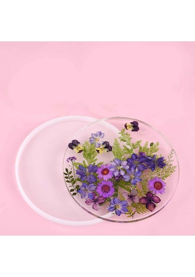Tahtakale Toptancı Epoksi Silikon Kalıp Düz Yuvarlak 18 Cm X 10 Mm