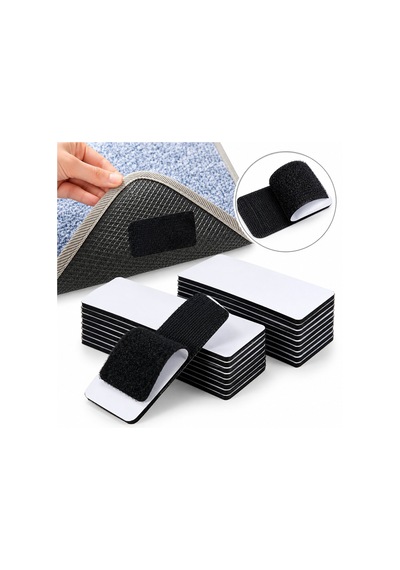 500 Adet Dikdörtgen Cırtlı - Yapışkanlı Çok Amaçlı Halı Kaydırmaz Keçe Ped