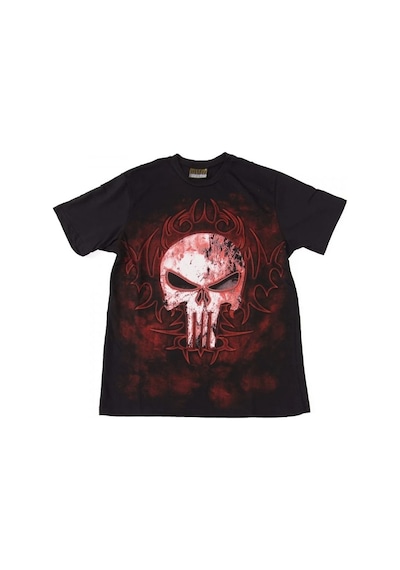 The Punisher Logo No 2 Tişört Siyah Çok Renkli