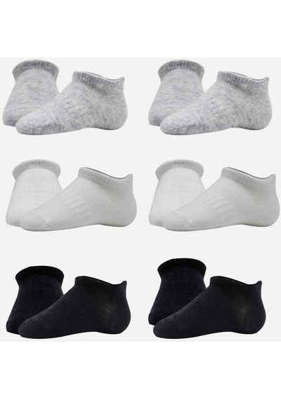 Bistyle 6'lı Sneakers Kaymaz Taban Bebek Çorabı 6112 Gri