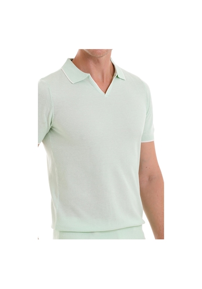 Hatemoğlu Mint Regular Fit Desenli Pamuklu Polo Yaka Casual Tişört Mint Hatemoğlu Mint Regular Fit Desenli Pamuklu Polo Yaka Casual Tişört Mint