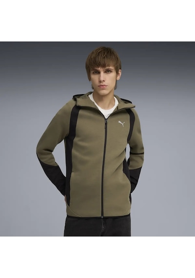 Puma Evostrıpe Fz Hoodie Dk Loden Green Erkek Yeşil Sweatshirt