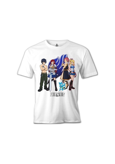 Fairy Tail 2 Beyaz Erkek Tshirt