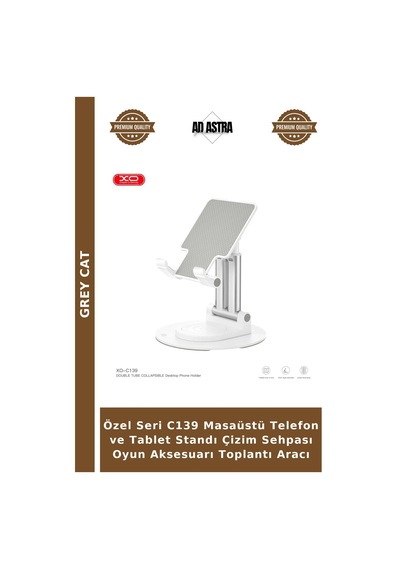 Özel Seri C139 Masaüstü Telefon Ve Tablet Standı Çizim Sehpası Oyun Aksesuarı Toplantı Aracı
