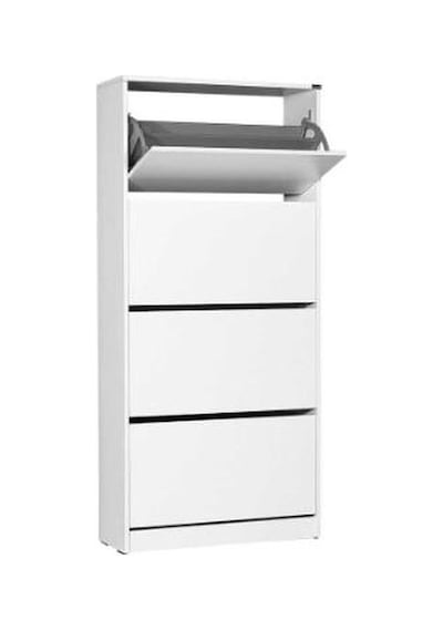 Adore Flat Duo Üç Katlı Geniş Ayakkabılık Dolabı Beyaz Shc-540-bb-1