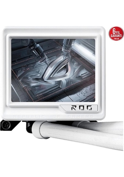 Asus 360mm Rog Ryujın Iıı 360 Argb Extreme Whıte Am5-1851p Sıvı Soğutmalı İşlemci Fanı Beyaz