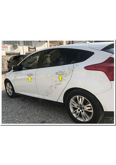 Markadan Ford Focus Sedan Krom Kapı Kolu 2011-2018 4 Kapı Paslanm