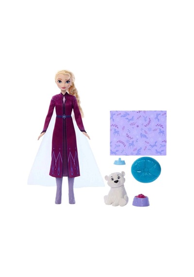 Disney Karlar Ülkesi Elsa Bebek Ve Yavru Kutup Ayısı Figür Seti Standart