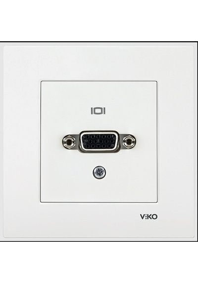 Viko Vga Konnektör Klemensli Beyaz Çerçevesiz 90967z64 Viko