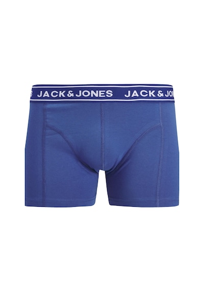 Jack & Jones Erkek Jacdanny Solıd Trunks 3 Pack Pamuklu Boxer Açık Mavi