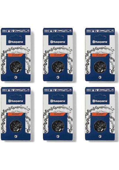 6'lı Paket Husqvarna Kesim Motoru Zinciri 3/8 Adım 36 Diş 1.3 Mm Ayak
