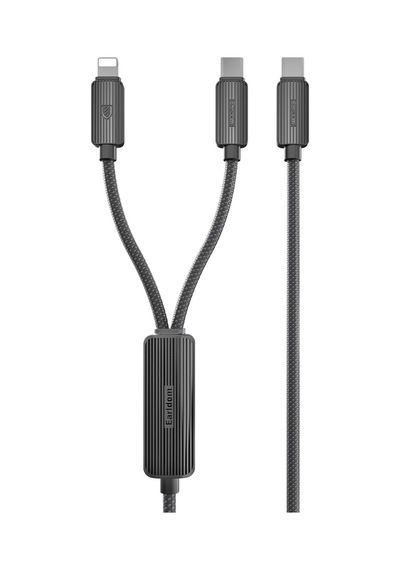 Earldom EC-IC01 1.2 M Çift Çıkışlı 2 in1 PD Hızlı Şarj Kablosu