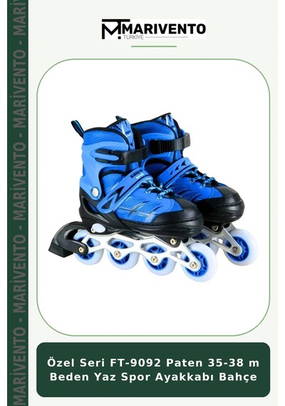 Özel Seri Ft-9092 Paten 35-38 M Beden Yaz Spor Ayakkabı Bahçe Çok Renkli