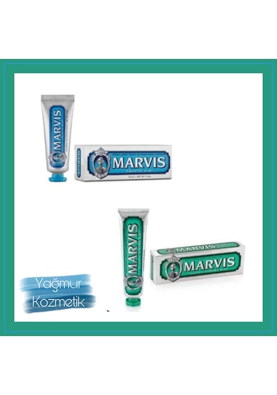Marvis Aquatic Mint Diş Macunu 85 ML + Marvis Classic Mint Diş Macunu 85 ML