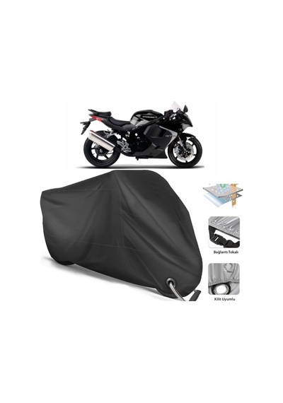 Hyosung Gt 250 R Motosiklet Branda (Bağlantı, Kilit Uyumlu)-Siyah (457269072)