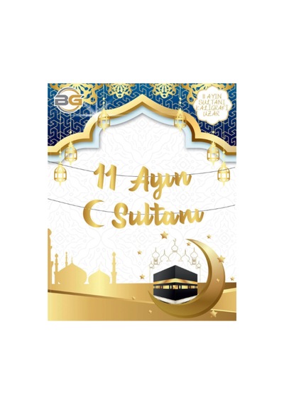 Kaligrafi Ramazan Süsü - 11 Ayın Sultanı Tüm Yaşlar