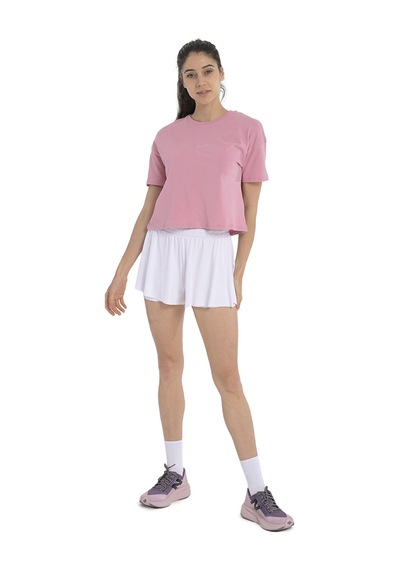 Sportive Ube Kadın Pembe Günlük Stil T-shirt 25yk015-pmbe Pembe