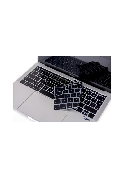 Apple Uyumlu MacBook Klavye Koruyucu 12-13Inc A1708 A1534 F Türkçe Daktilo Tip Siyah