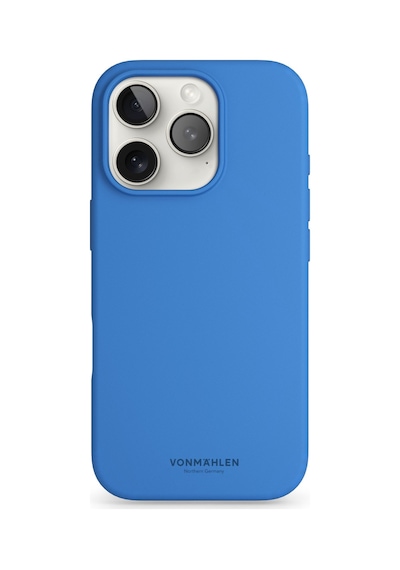Vonmahlen Apple Uyumlu iPhone 16 Pro Max Magsafe Silikon Kılıf Mavi