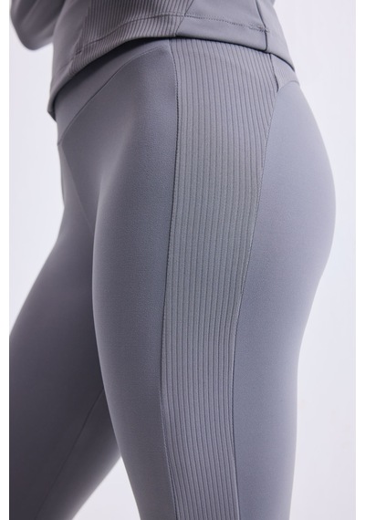 Defacto Yüksek Bel Beli Saran Bantlı Sporcu Tayt H5215ax26augr211 Gri-gr211