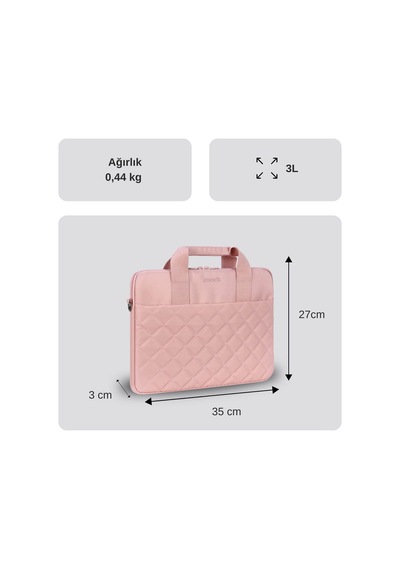 Mack Mcc-905 14.1 İksy Notebook Çantası Pembe