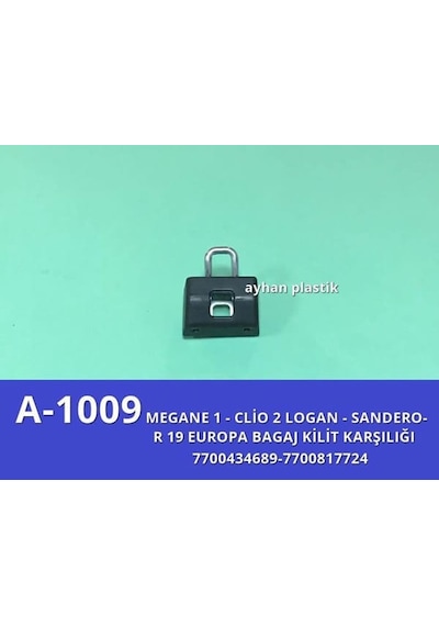 AYHAN A1009 Bagaj Kilit Karşılığı R19 Europa-Megane 1-CLIO 2-Logan-Sandero