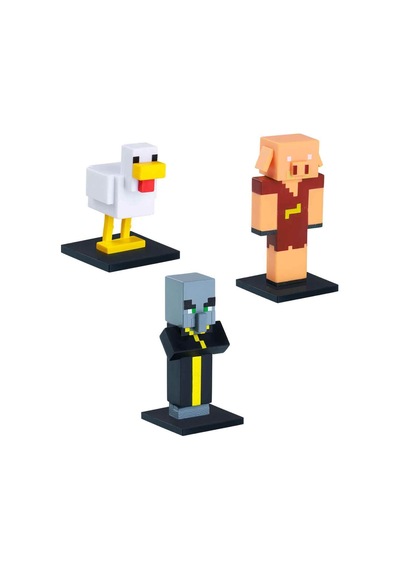 Minecraft 3d Toppeez 3'lü Figür Seti 1
