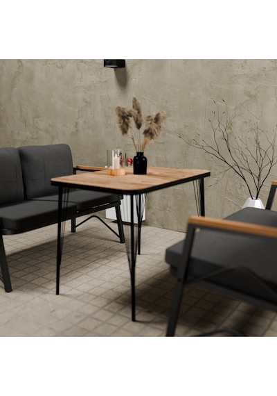 Mb Garden Furnıture Simetri Model, Balkon, Bahçe, Cafe, Metal Koltuk Takımı, Bahçe Takımı ,çay Seti,2+2 Masalı Süngerli Antrasit