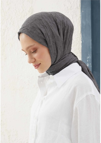 Bambu Kraş Şal Tesettür Giyim, Yüksek Kalite, Hafif, Rahat, Şık, Premium, Lux, Shawl, Scarf Füme