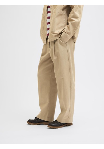 Jack & Jones Kadin Pileli Barrel Fit Kesim Pantolo - Maddy - 12282465 Cornstalk