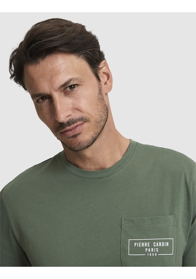 Pierre Cardin Erkek Haki Tişört 50327866-vr027