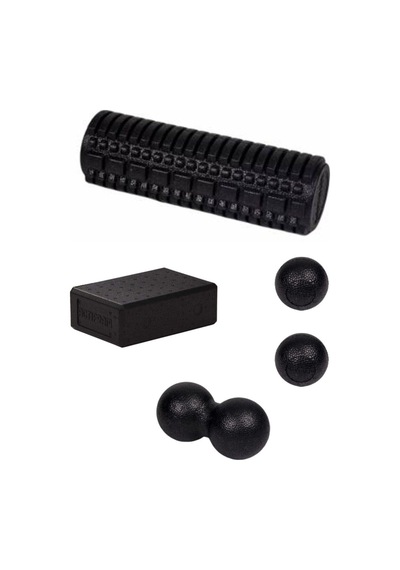 Masaj Seti Tırtıklı Foam Roller Yoga Blok Epp Karışık