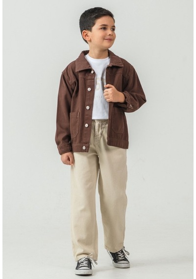 Alg Erkek Çocuk Şık Gabardin 3'lü Set Bir Beden Büyük Önerilir Kiremit